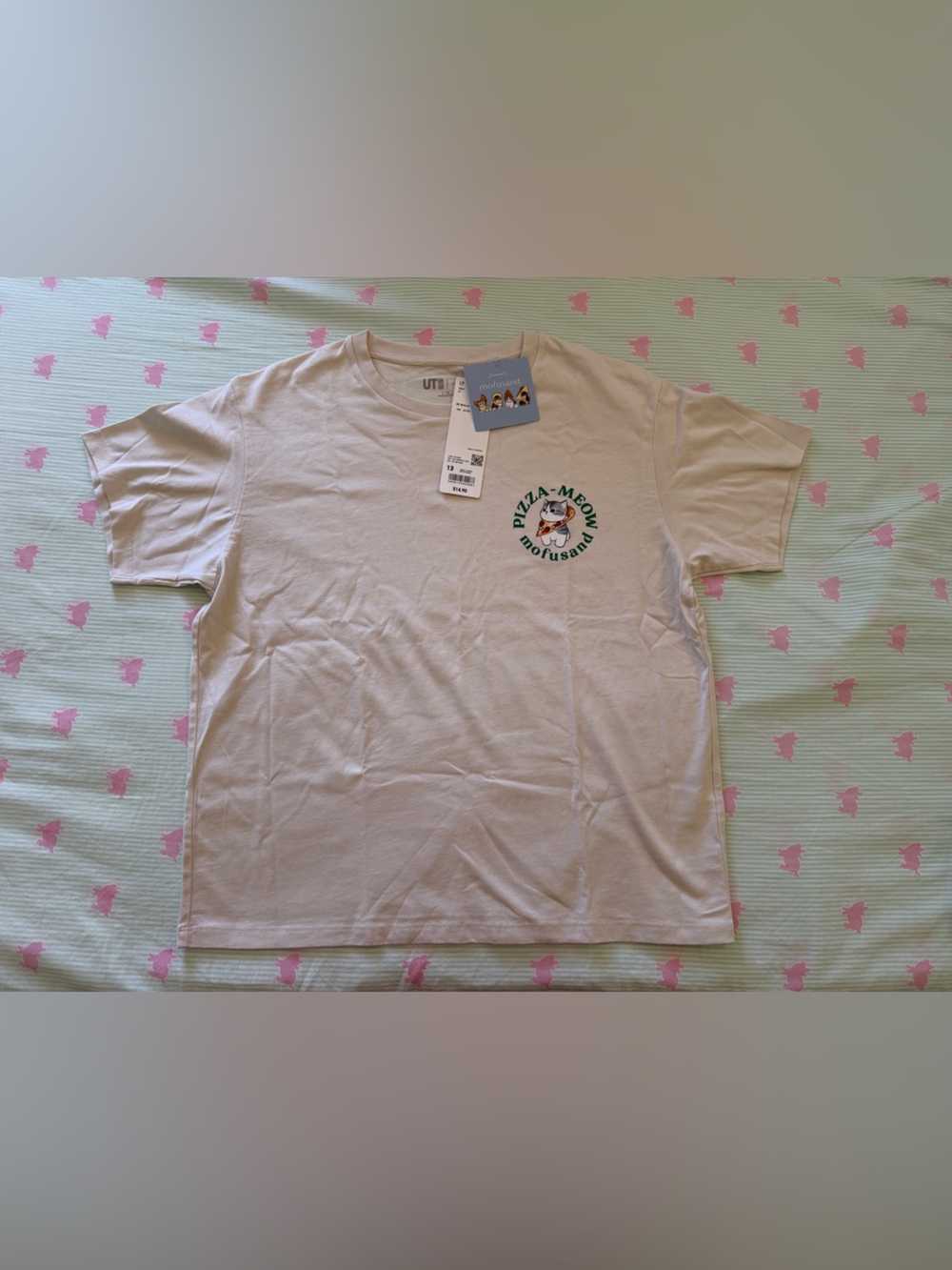 Uniqlo mofusand UT Graphic T-Shirt | Cropped Size 13Y